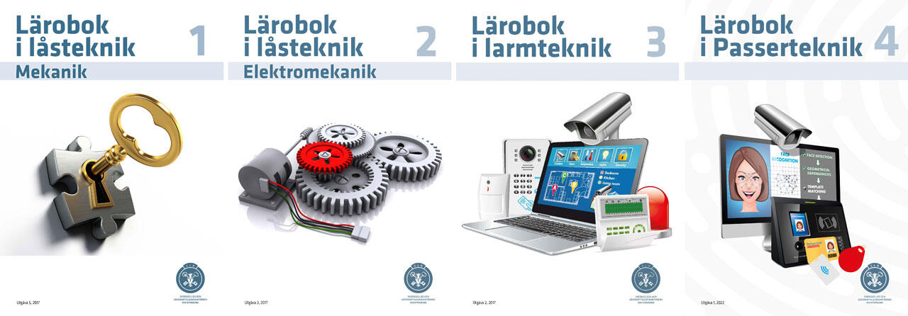 Omslagen på SLR:s läroböcker
